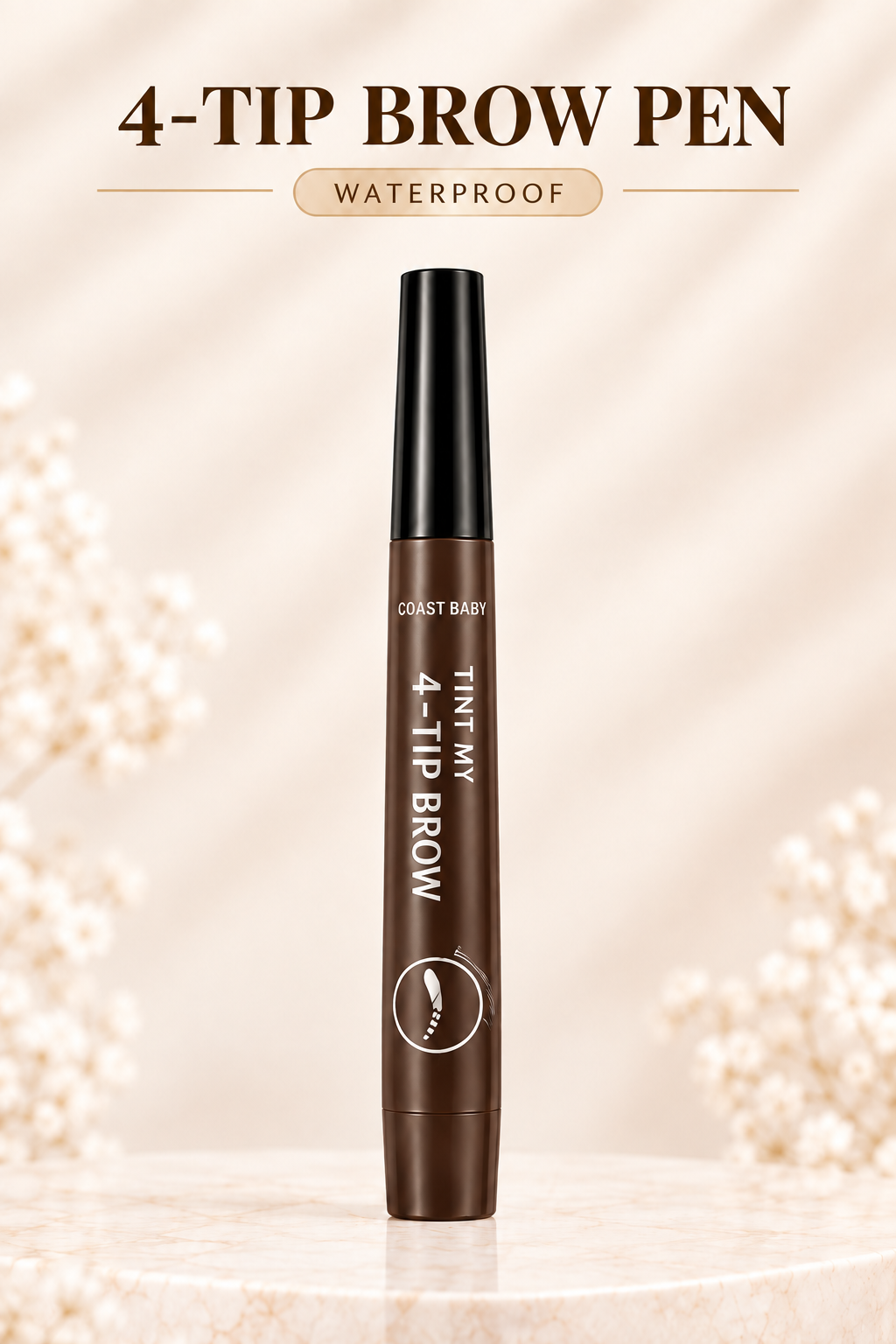 Waterproof 4-Tip Brow Pen