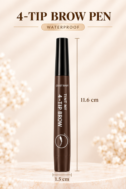 Waterproof 4-Tip Brow Pen